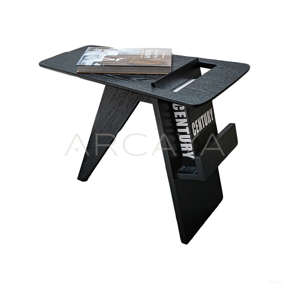 Mira Stone Coffee Table - product view on a white background 04