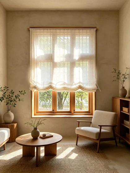 Willow Mist Curtain Panel — interior view 05