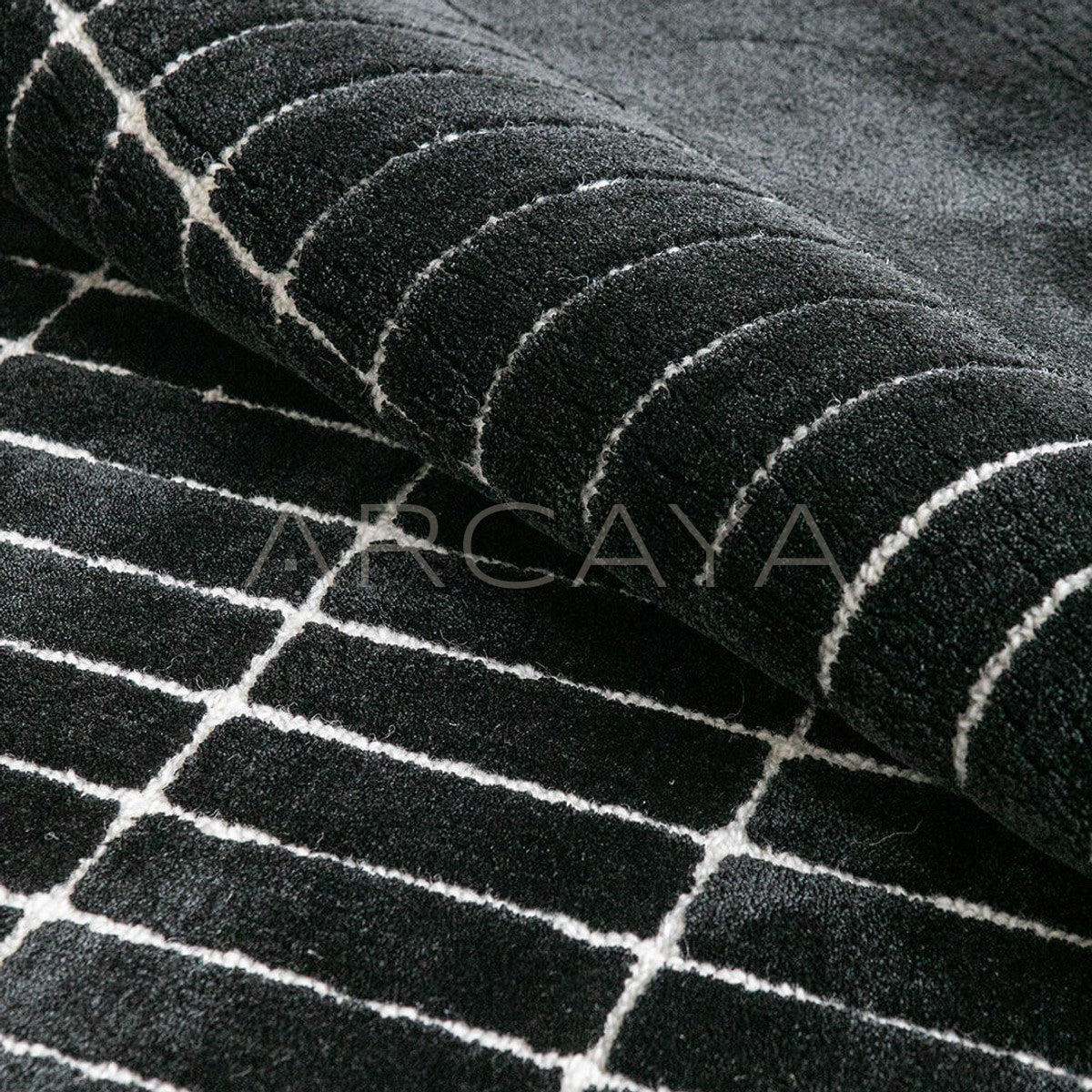 Italian Minimalist Tweed Rug - scene