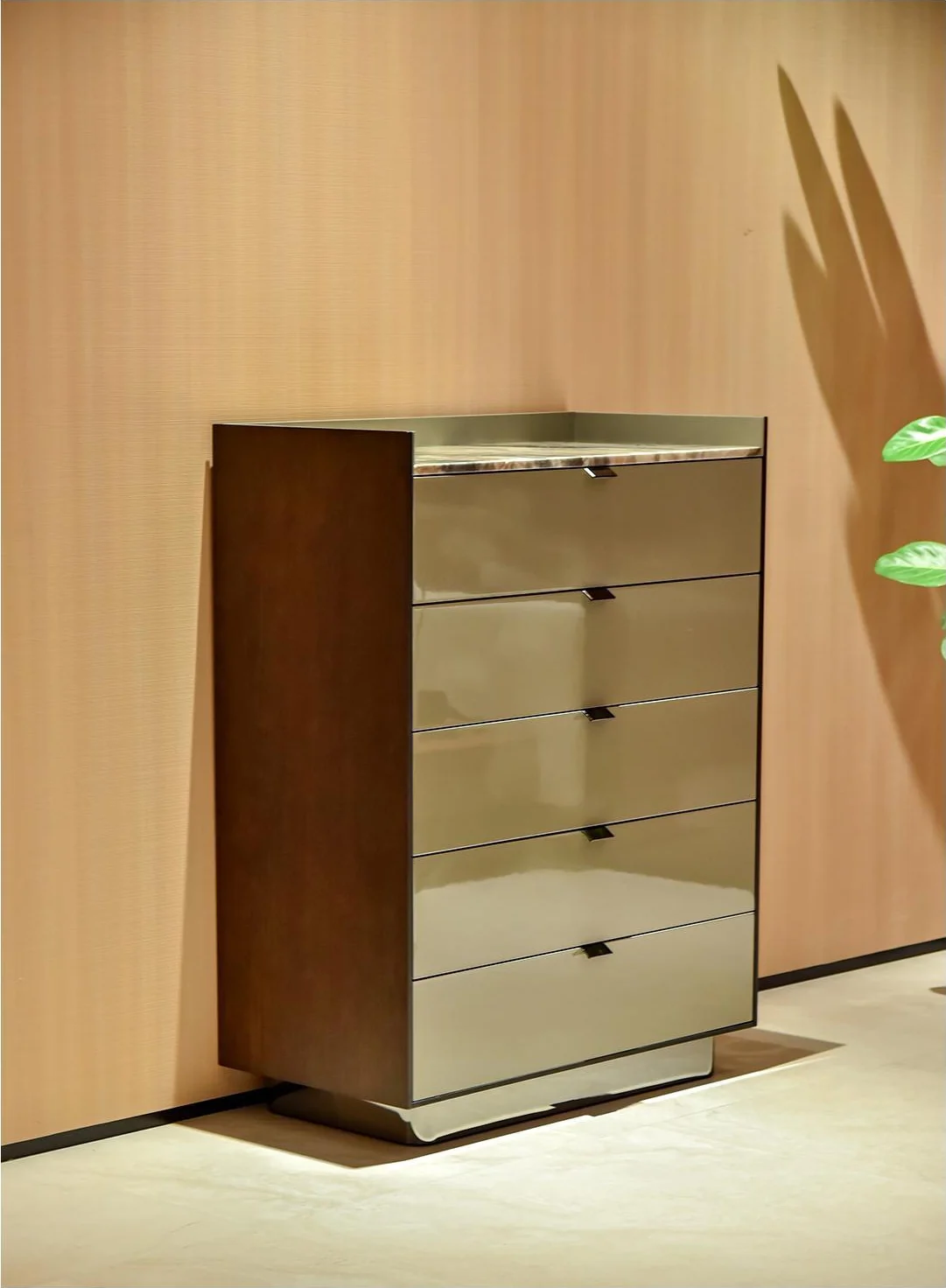 A00273 Cabinet in a finished interior.