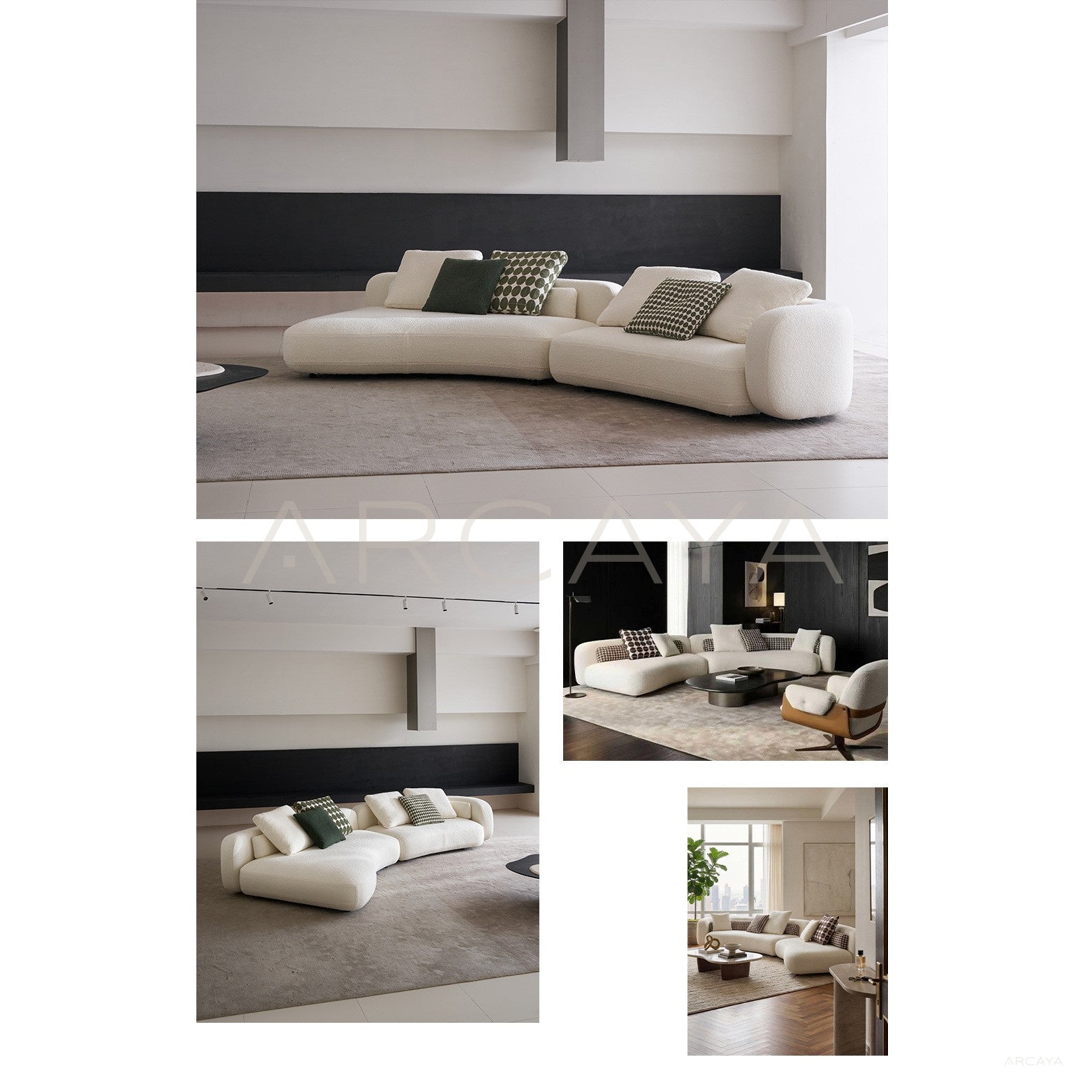 Bessel Curved Sofa Ruen - scene