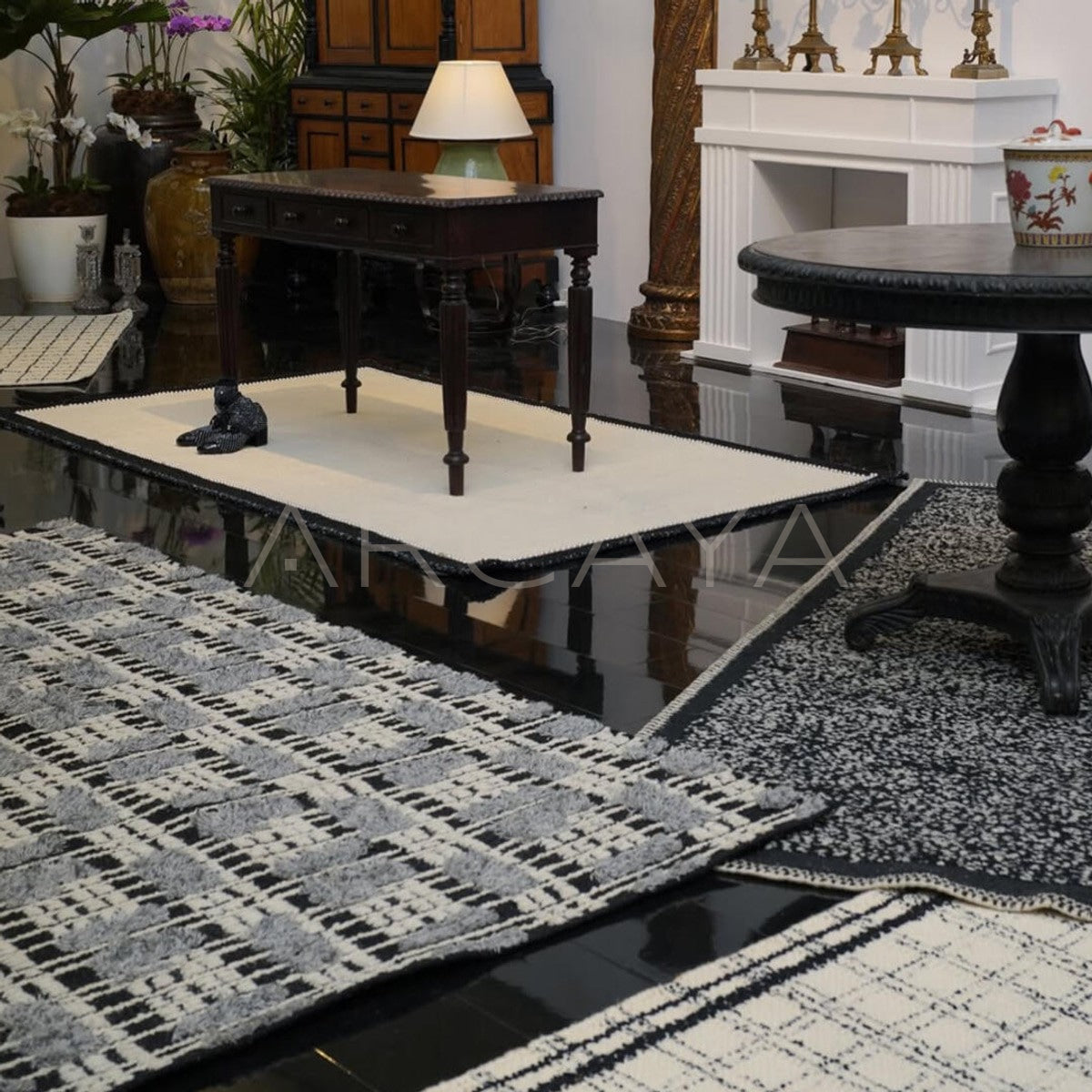 Tweed Style Living Room Rug