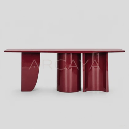 Sable Ash Console Table - front view 03