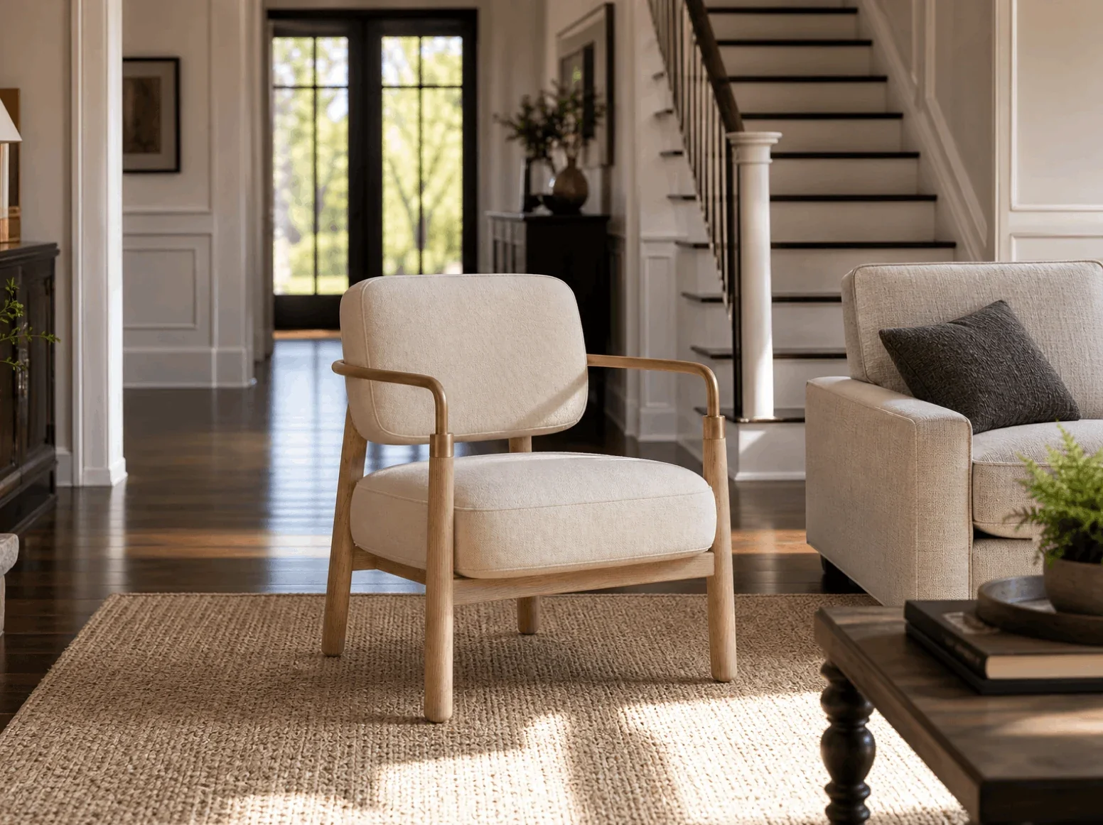 Fabric lounge seating detail