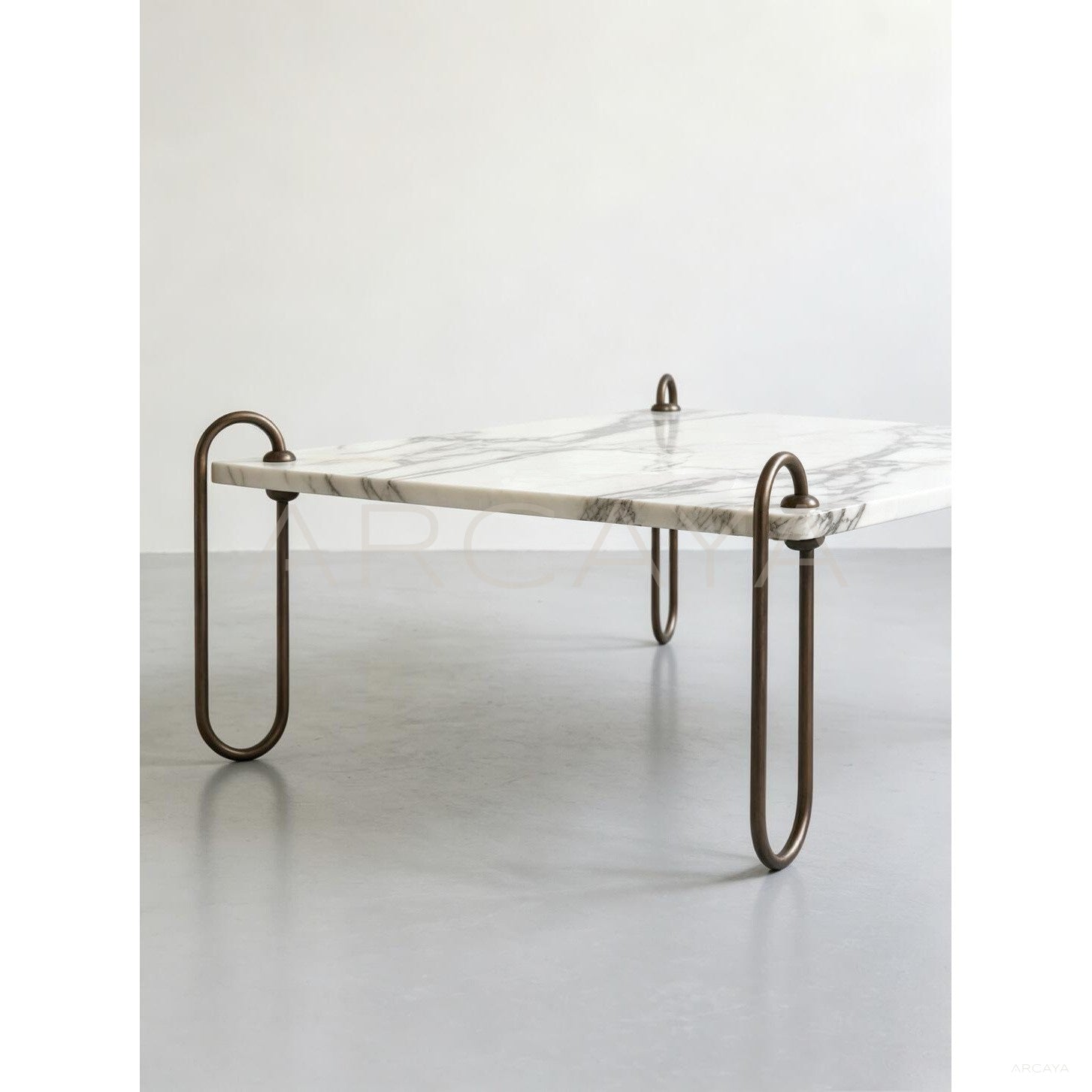 Square Marble Coffee Table - scene