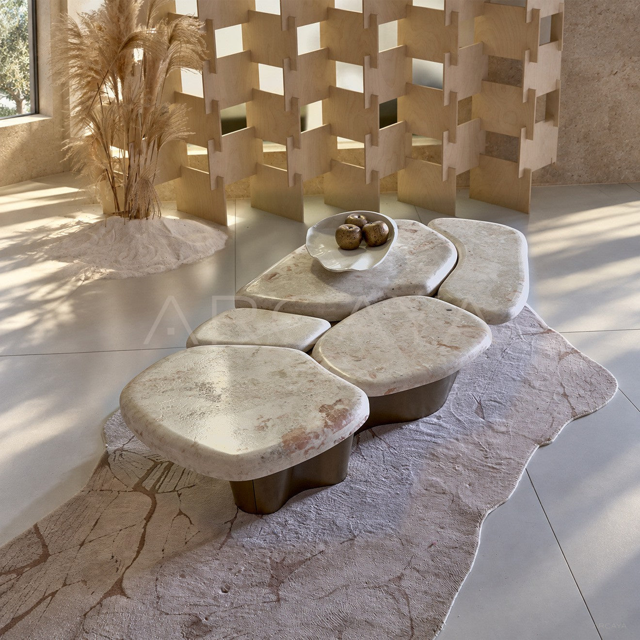 Pebble Landform Art Coffee Table