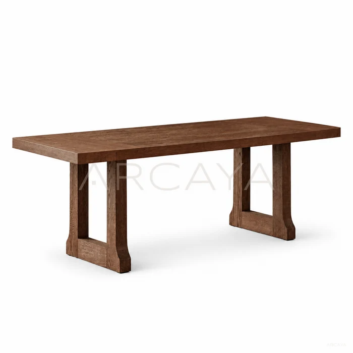 Sable Cove Dining Table - product view on a white background 01