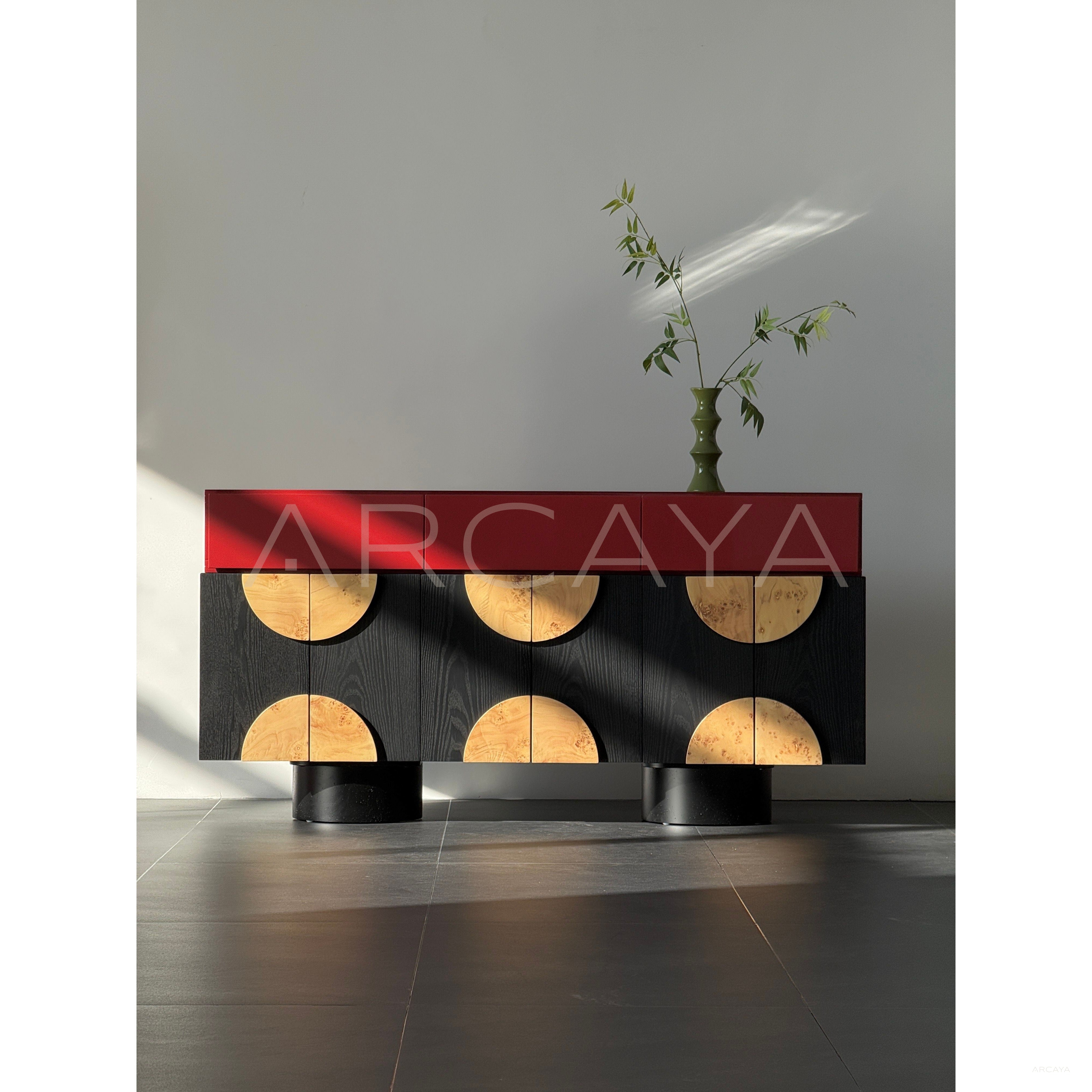 Red Vintage Sideboard