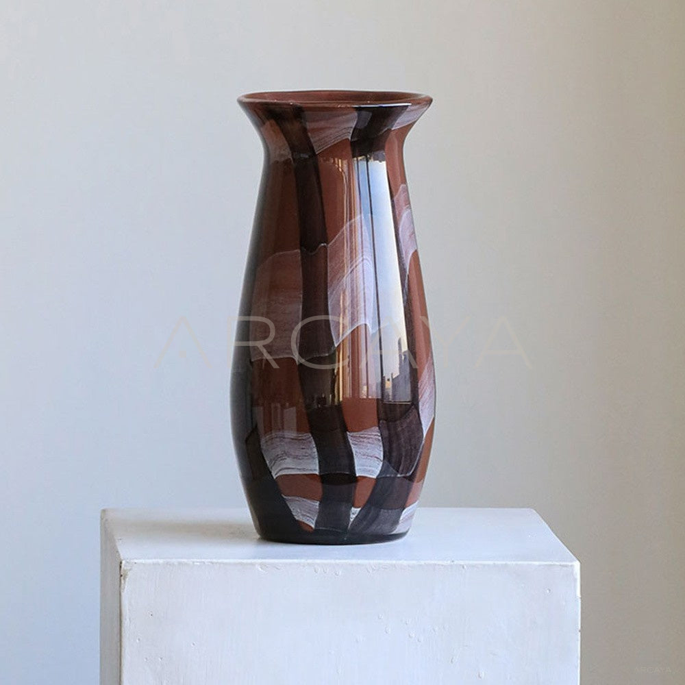 Mid Century Glass Vase Entryway