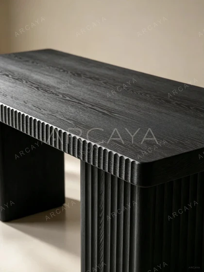 Zaccaria Fluted Ash Dining Table — view 05