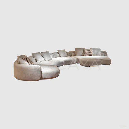 Petra Ash Straight Sofa - front view 06