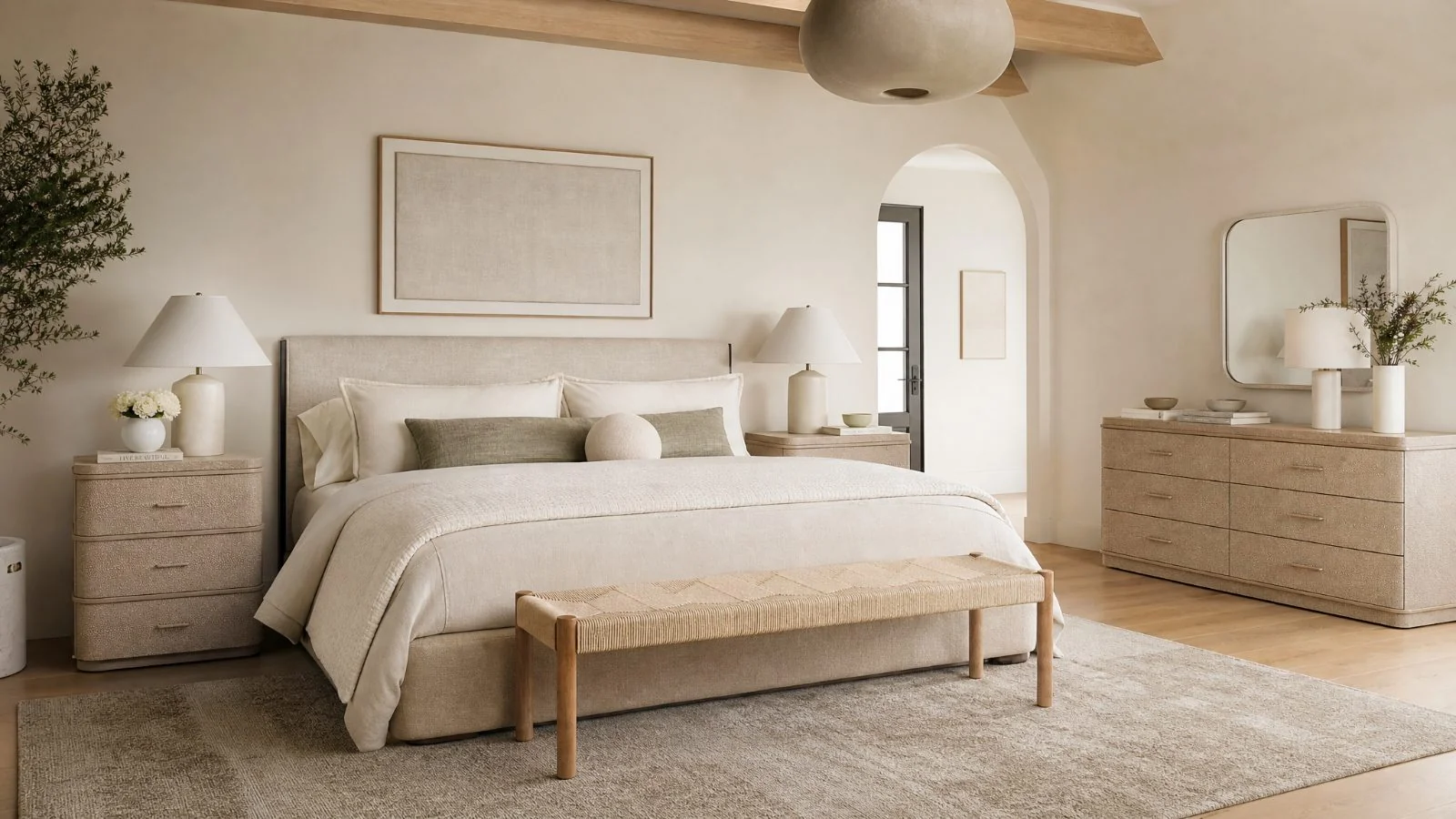 Nightstands in a modern room