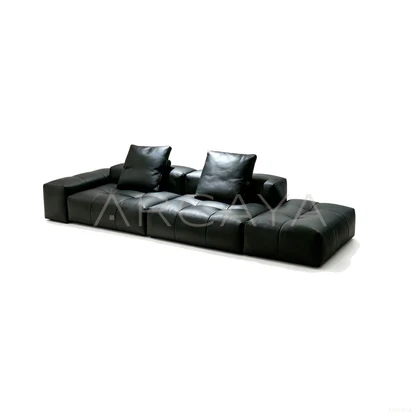 Orla Meadow Straight Sofa - product view on a white background 01