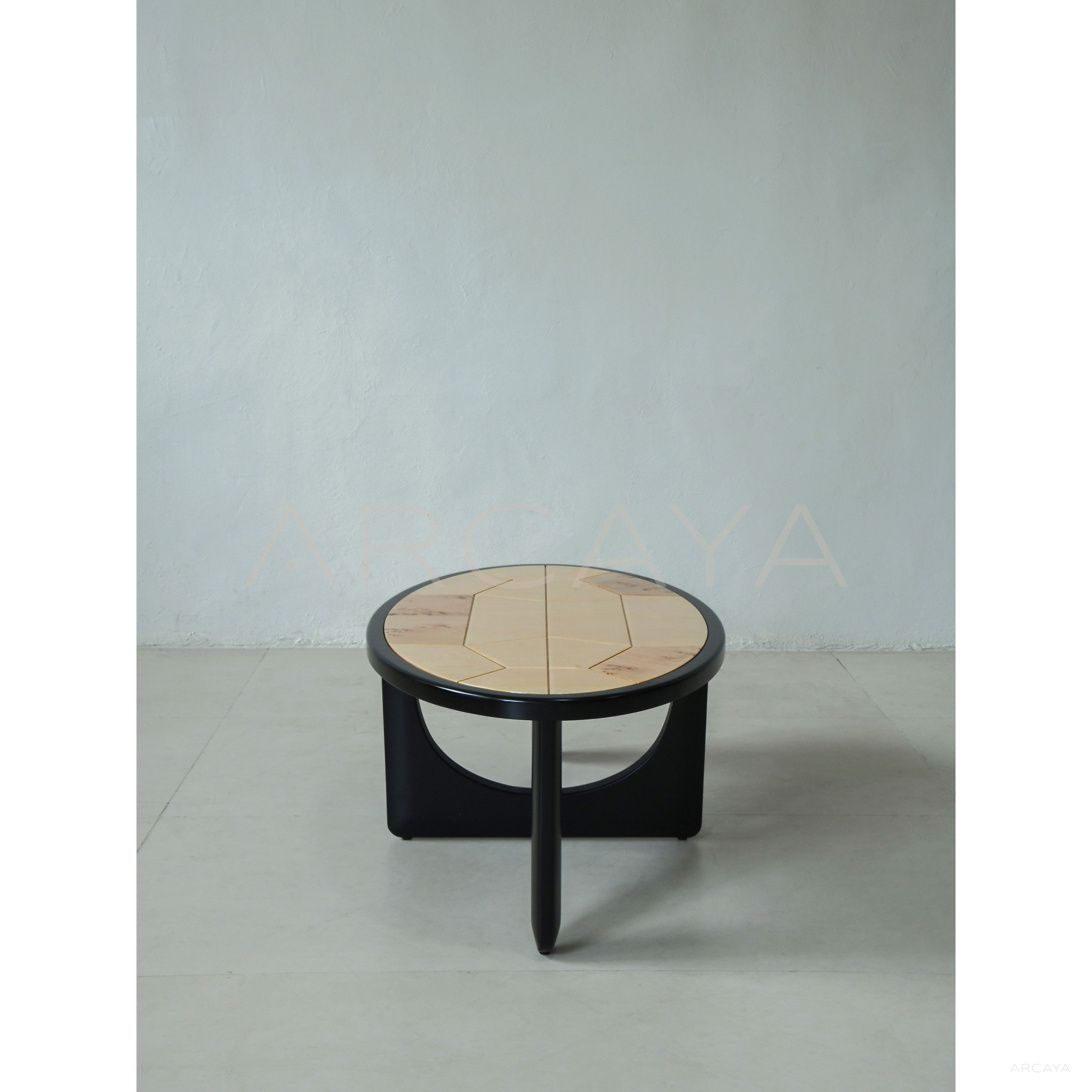 Poplar Burl Veneer Coffee Table - scene
