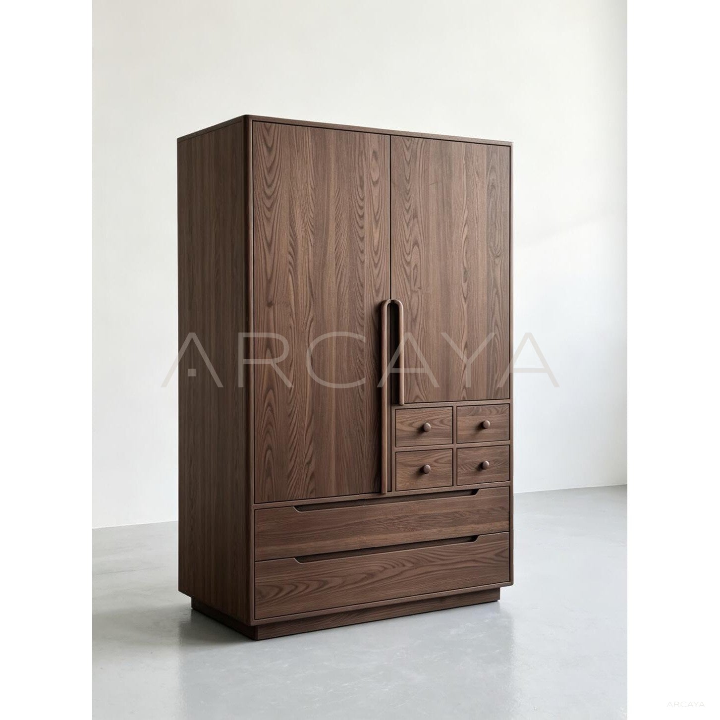 Minimalist Oak Wardrobe — Storage - scene