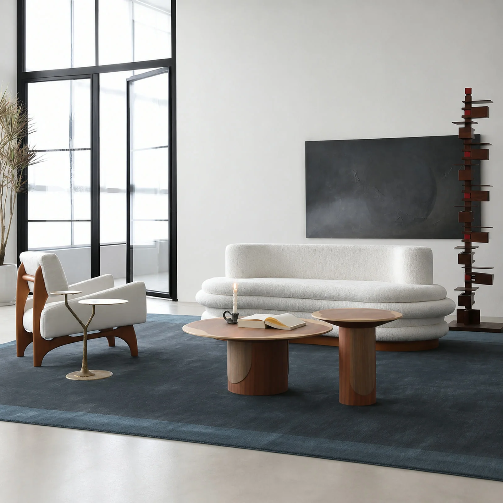 LA741-A Coffee Table in a finished interior.