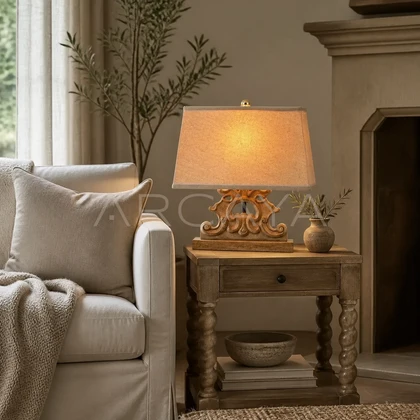 Dorian Cove Table Lamp — styled interior view 02
