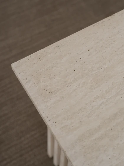 Enna Sienna Side Table - front view 35