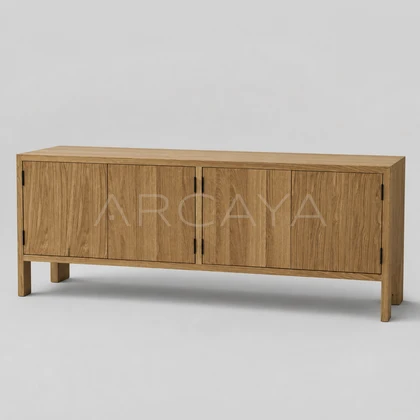 Sable Linen Sideboard - front view 03