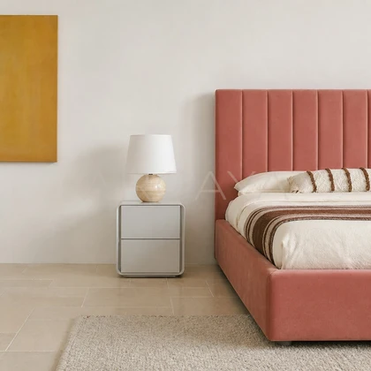 Celine Sand Nightstand - front view 01