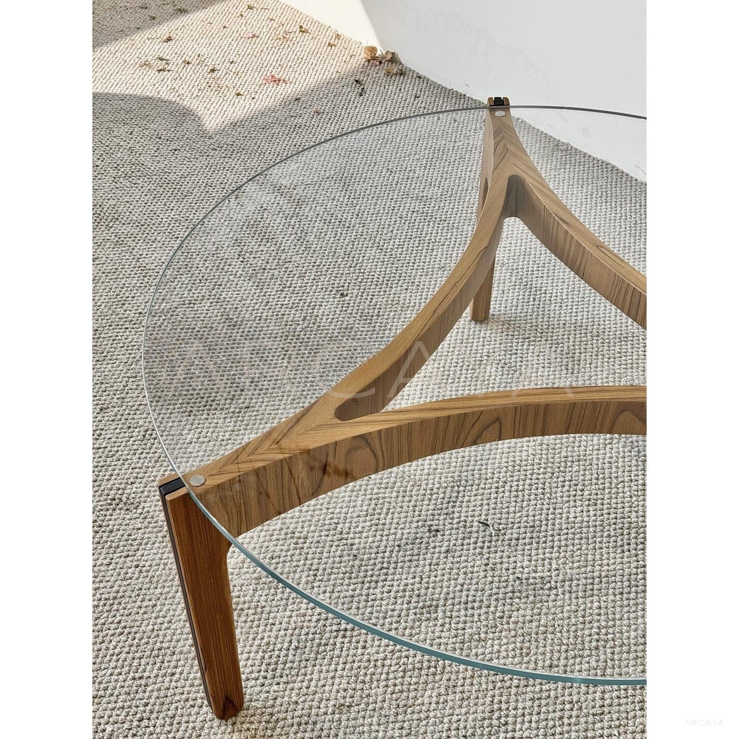 Soft Light Mid Century Coffee Table - scene
