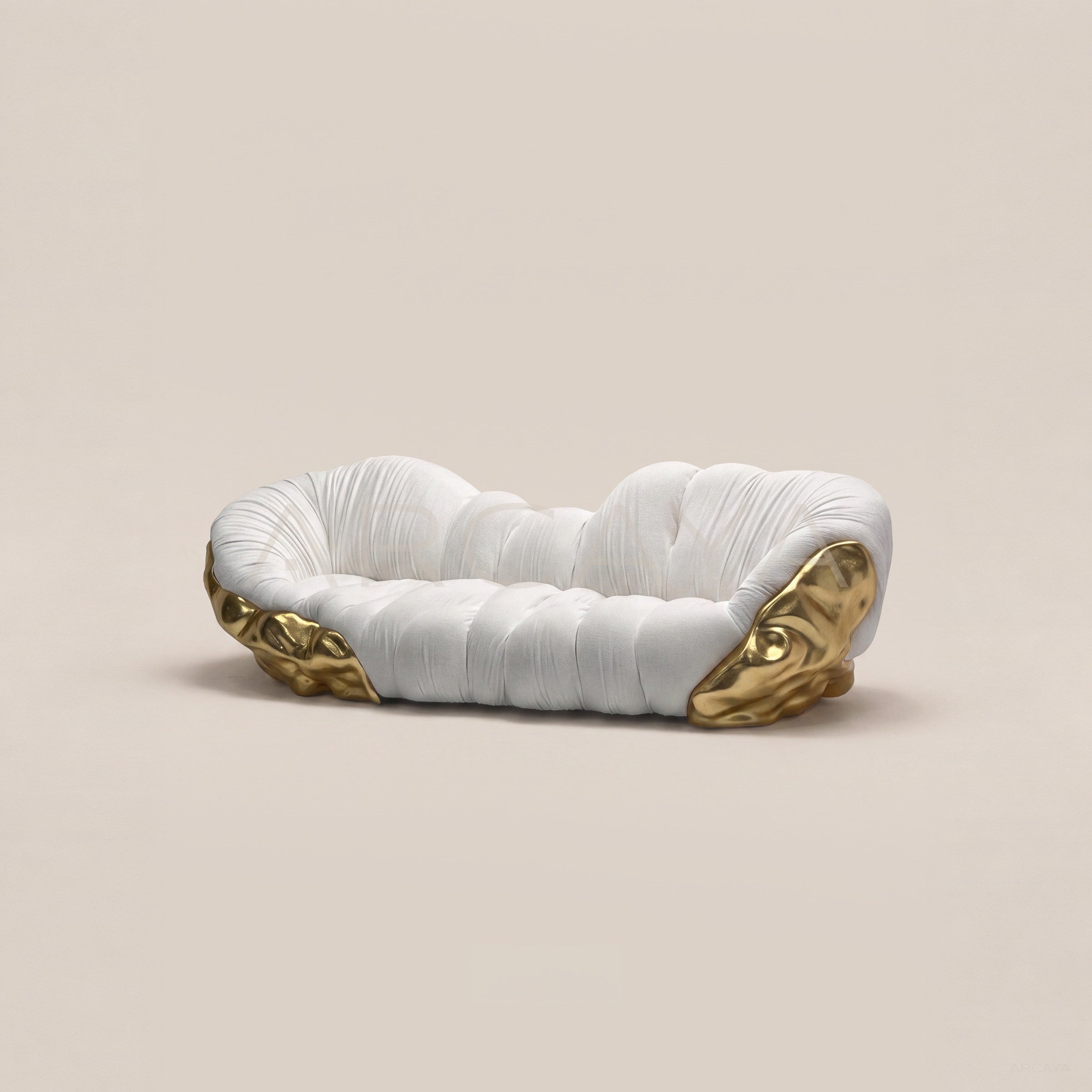 Sculptural Gilded Cloud Sofa