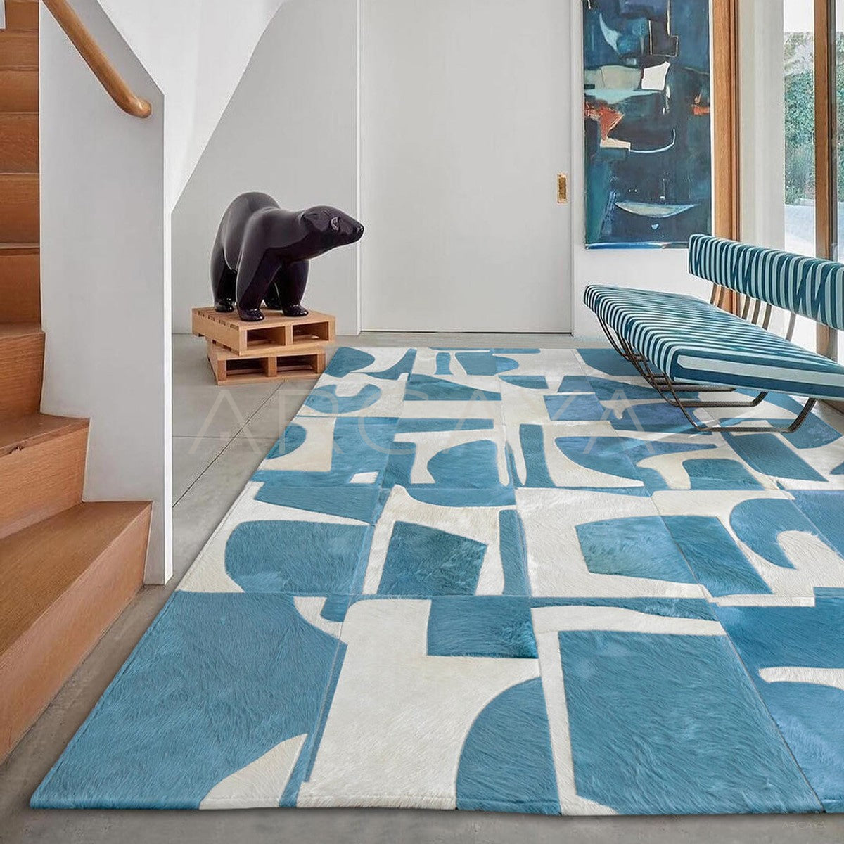 Light French Nordic Living Room Rug