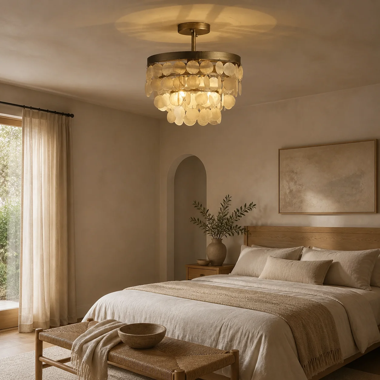 Hesper Ridge Ceiling Light in a finished interior.