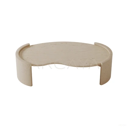 Alder Stone Coffee Table - product view on a white background 02