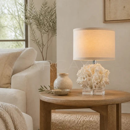 Aveline Orchard Table Lamp — styled interior view 02