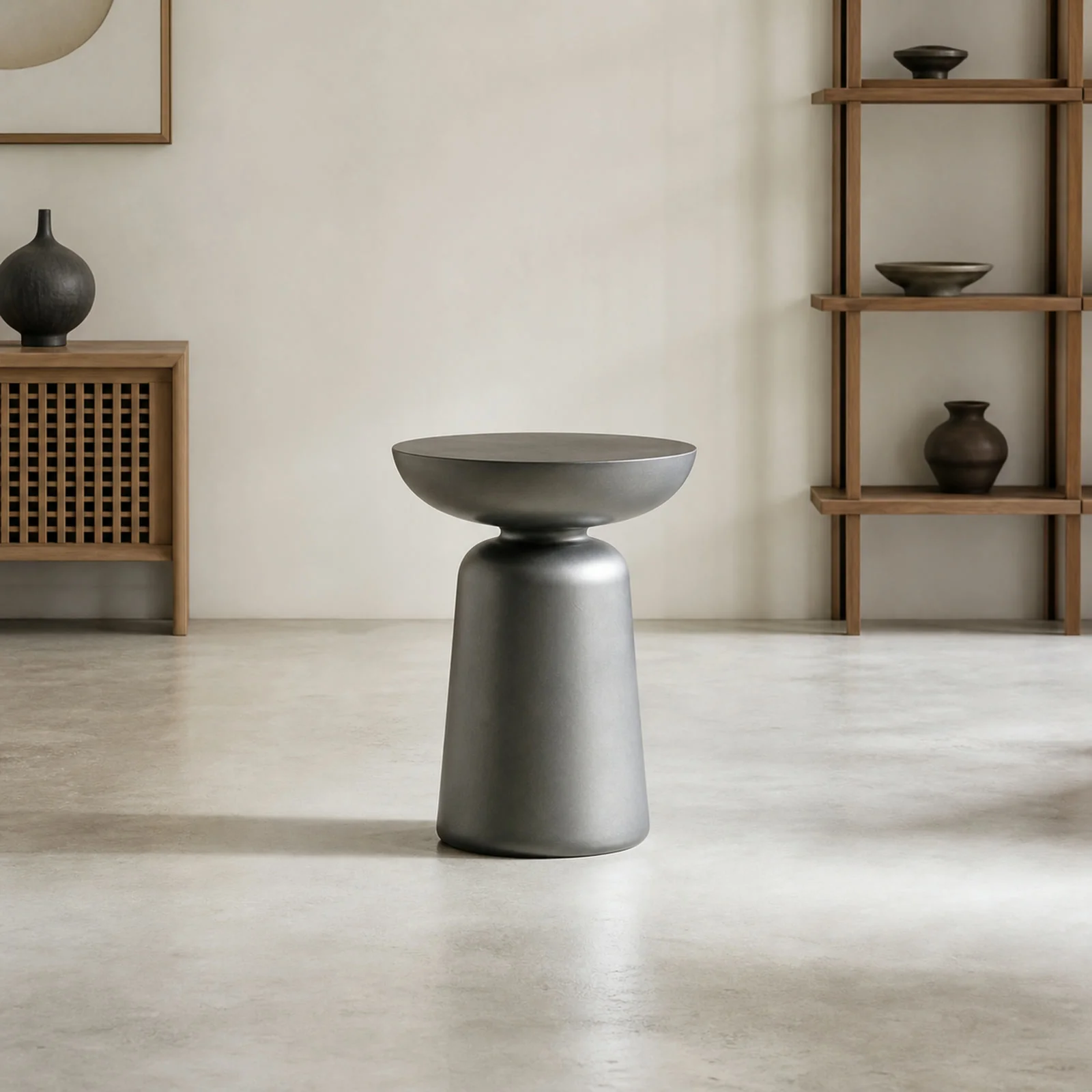 LC362 Side Table in a finished interior.
