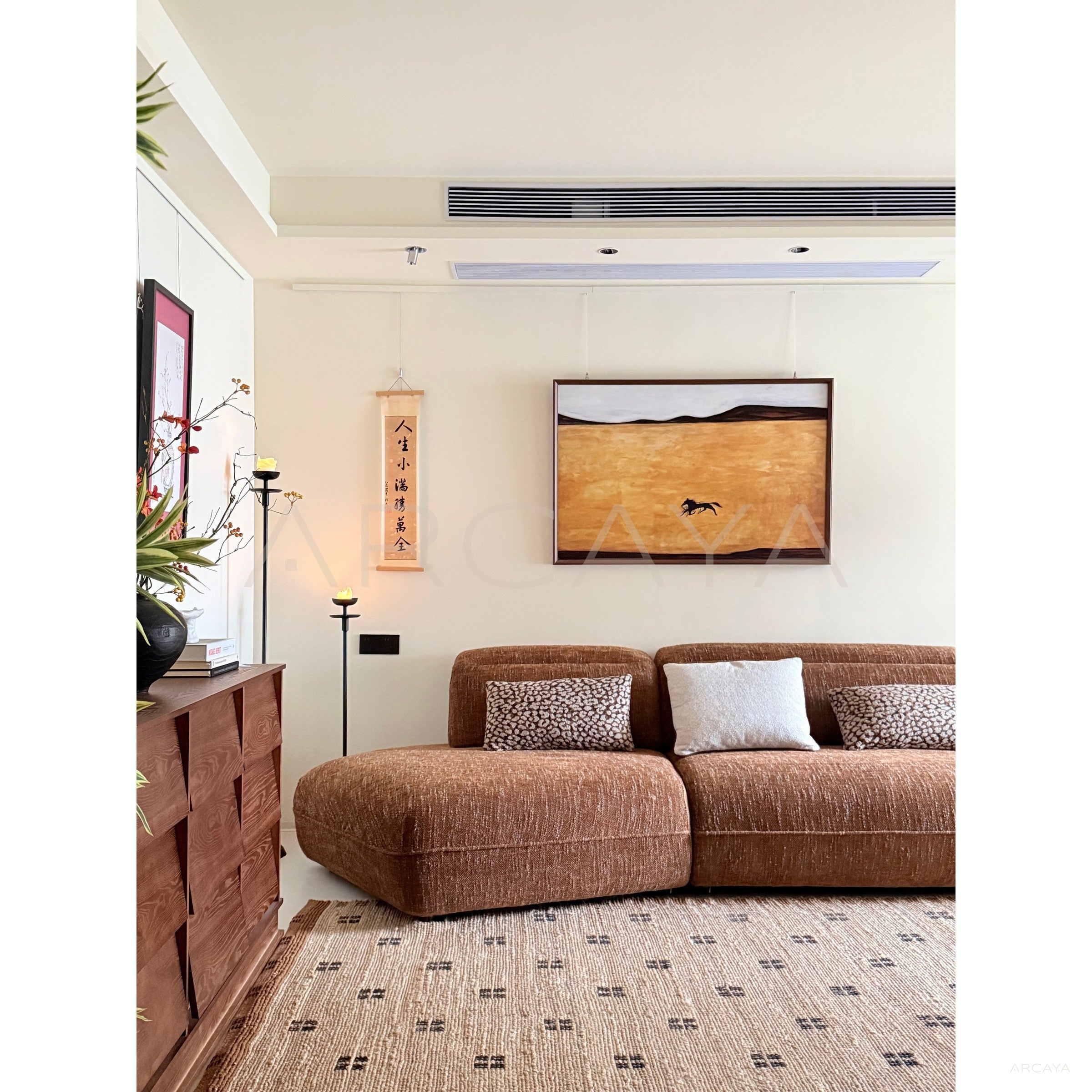 Small Space Irregular Sofa - scene