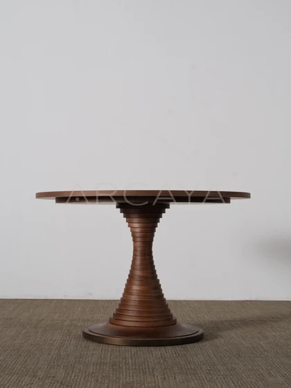 Enna Field Dining Table - front view 26