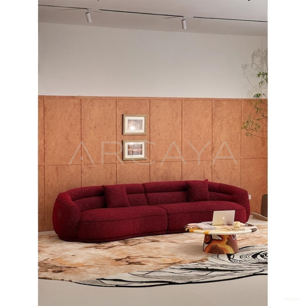Jeaek Chiman Wine Red Sofa