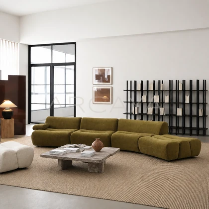 Elara Meadow Straight Sofa - product view 01