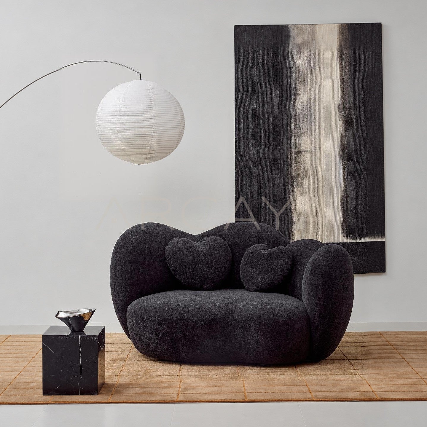 Nian Black Sofa