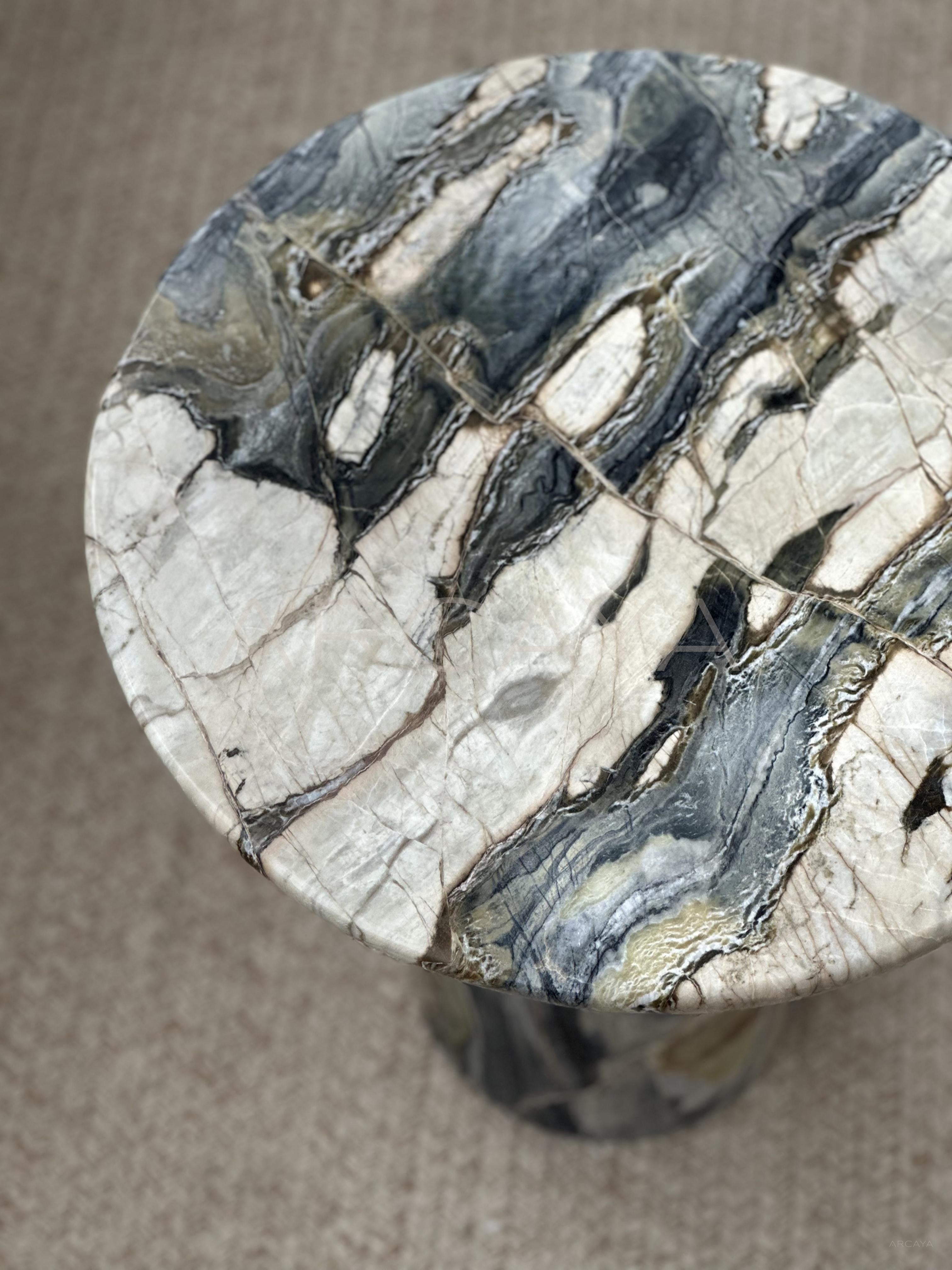 Dusk Light Natural Stone Coffee Table - scene
