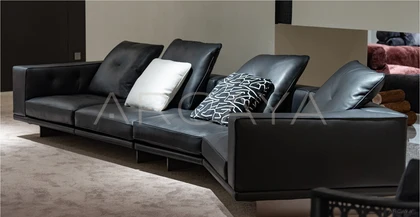 Orla Ridge Straight Sofa - front view 05