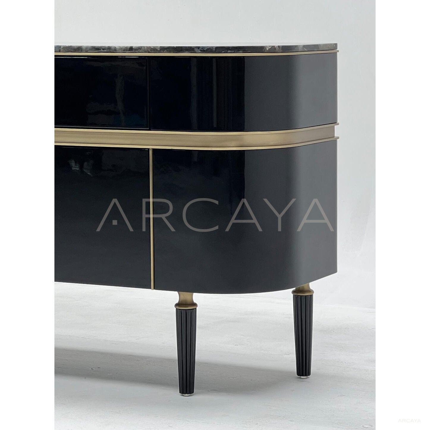 Blue Jade Stone Entryway Cabinet - scene