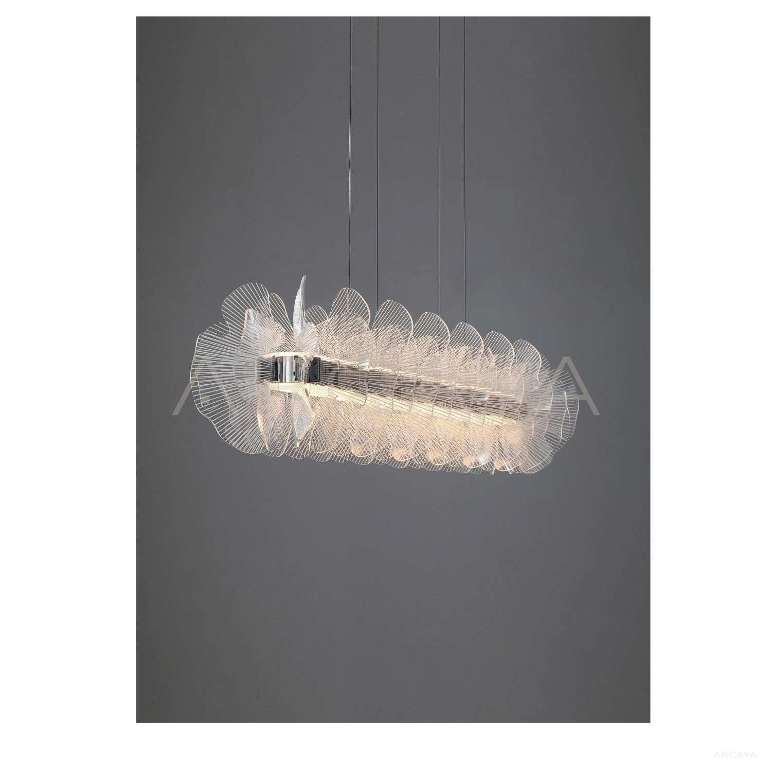 Linear Crystal Petal Pendant Light 23034