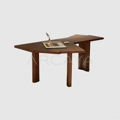 Nola Sienna Dining Table - front view 03