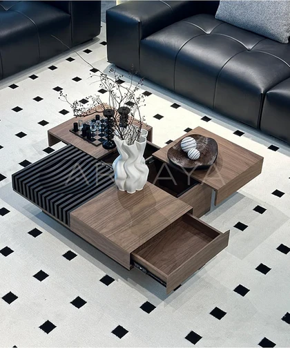 Maren Sand Coffee Table - front view 02