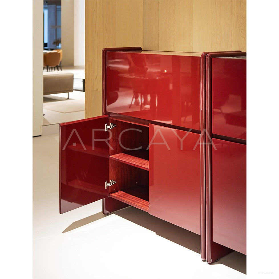Deep Toned Living Room Sideboard - scene