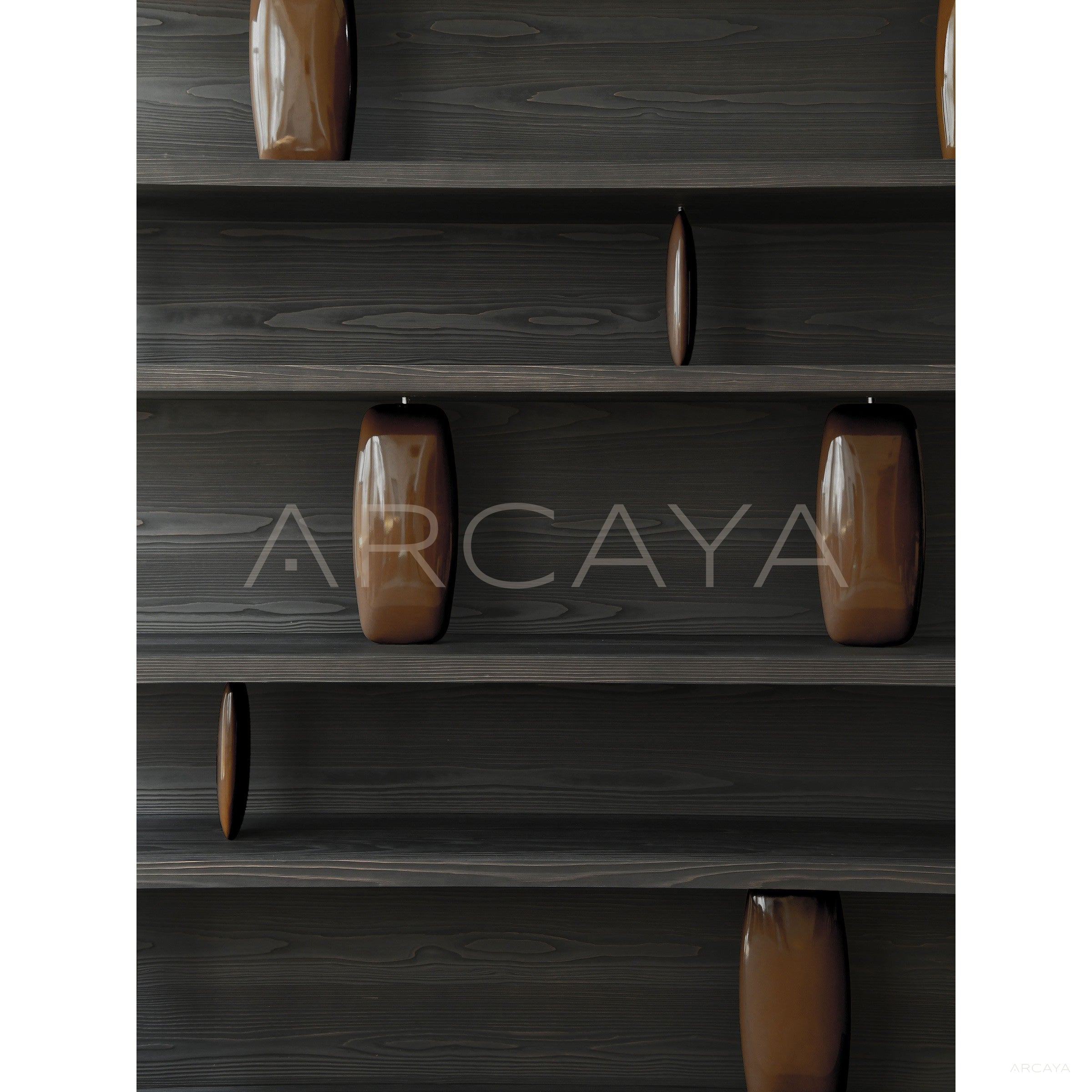 Sandblasted Cedar Old Money Bookshelf - scene