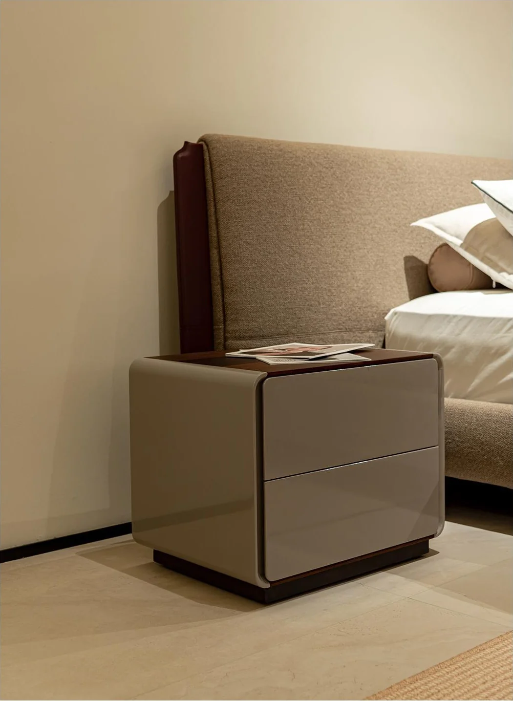 A00239 Nightstand in a finished interior.