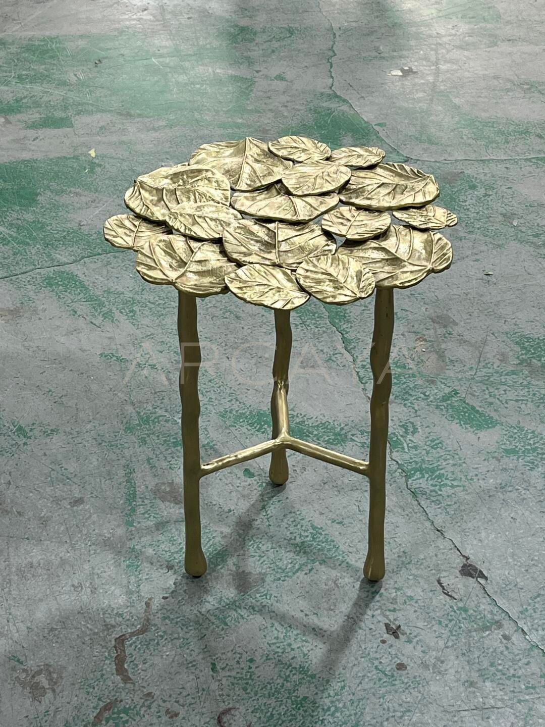 Brass Side Table - scene