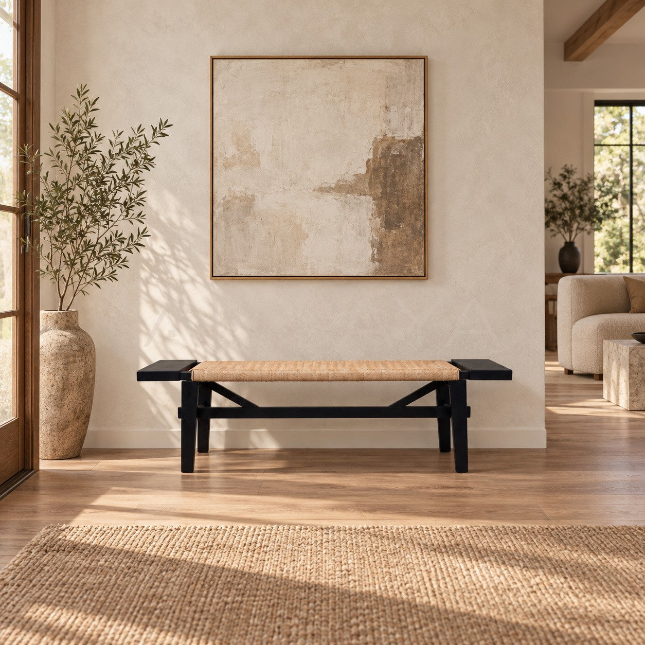 Across Woven Bench - scene