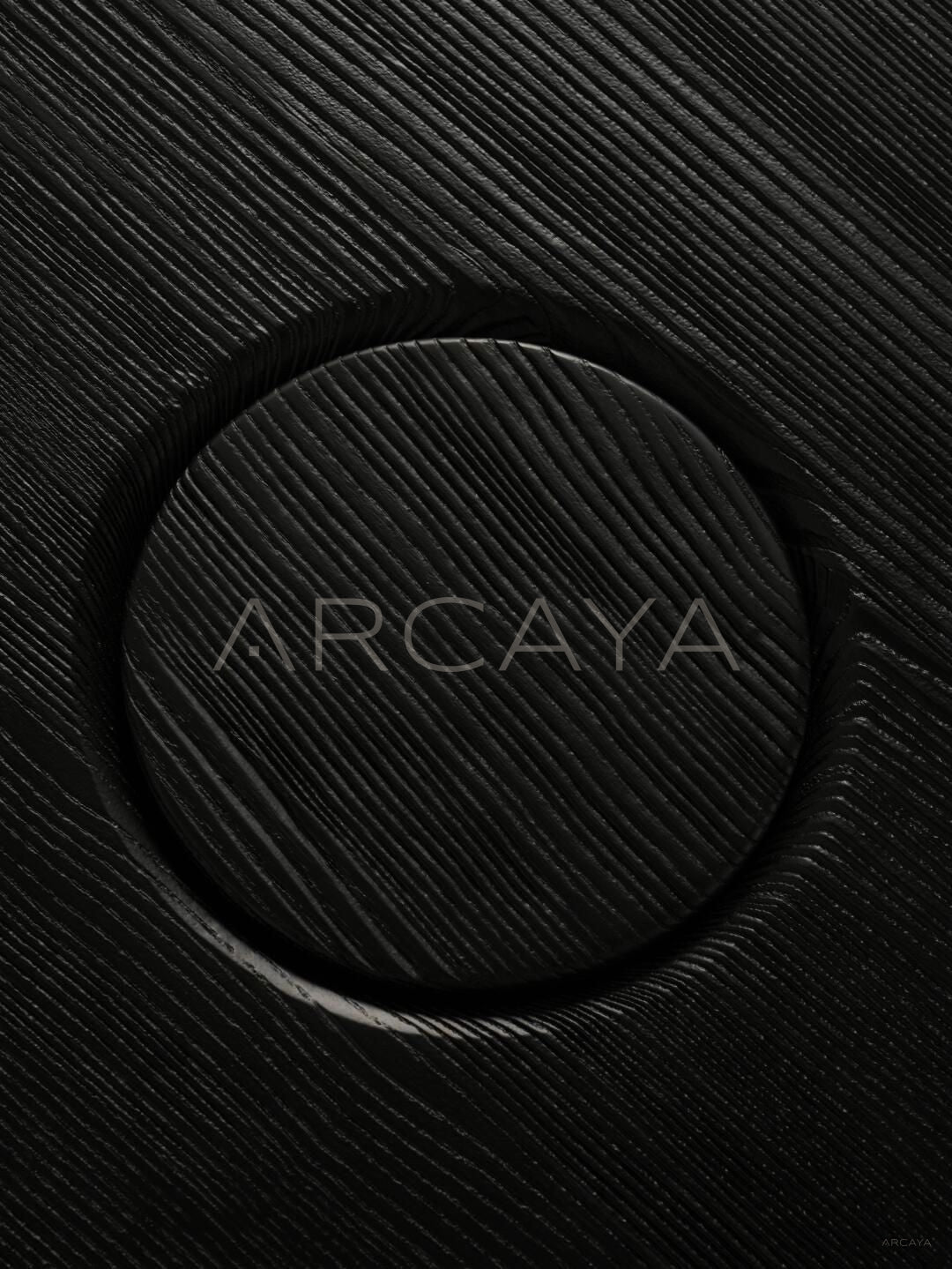 Ink Black Textured Coffee Table - detail