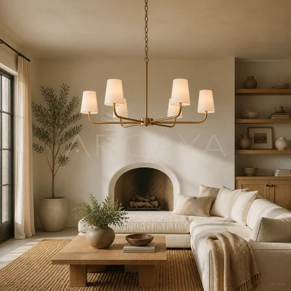 Aveline Meadow Pendant Light — styled interior view 02