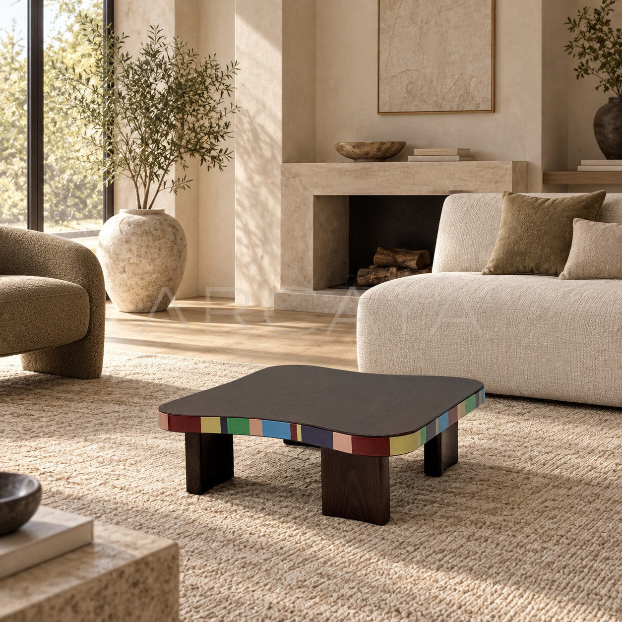 Colorful Mid Century Coffee Table